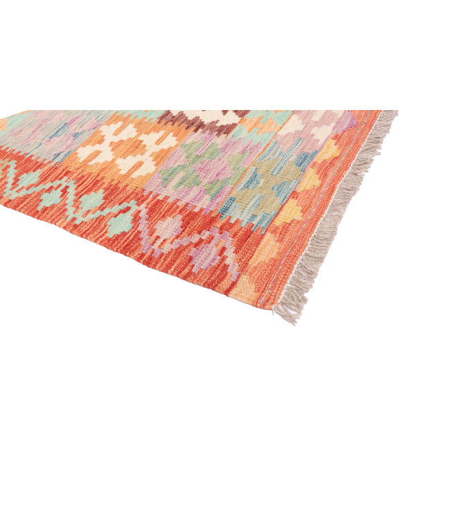 250x200 cm Handgeweven Traditionele Kelim Vloerkleed Wol Tapijt