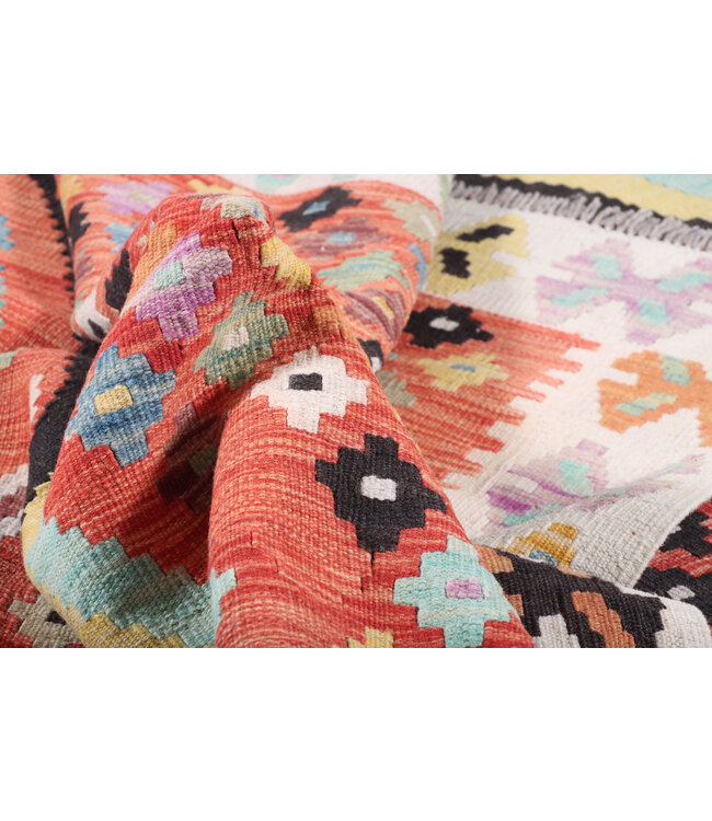 250x200 cm Handwoven Traditional Kelim Area Rug Wool Carpet