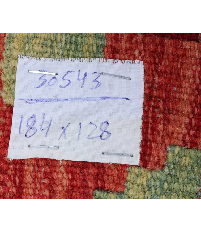 184x128 cm Handwoven Traditional Kelim Area Rug Wool Carpet