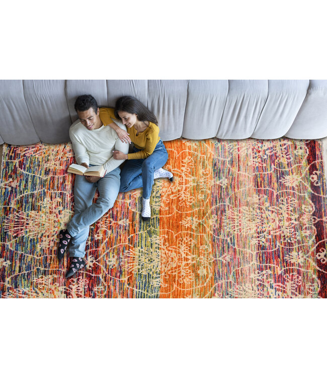 Perzisch Regenboogtapijt 188 x 123 cm