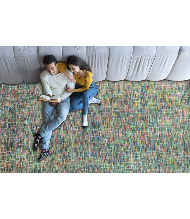 Teppich aus Gunmetal-Zement, 304 x 238 cm