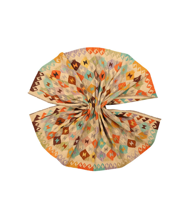 300x200cm Handwoven Traditional Kelim Area Rug Wool Carpet