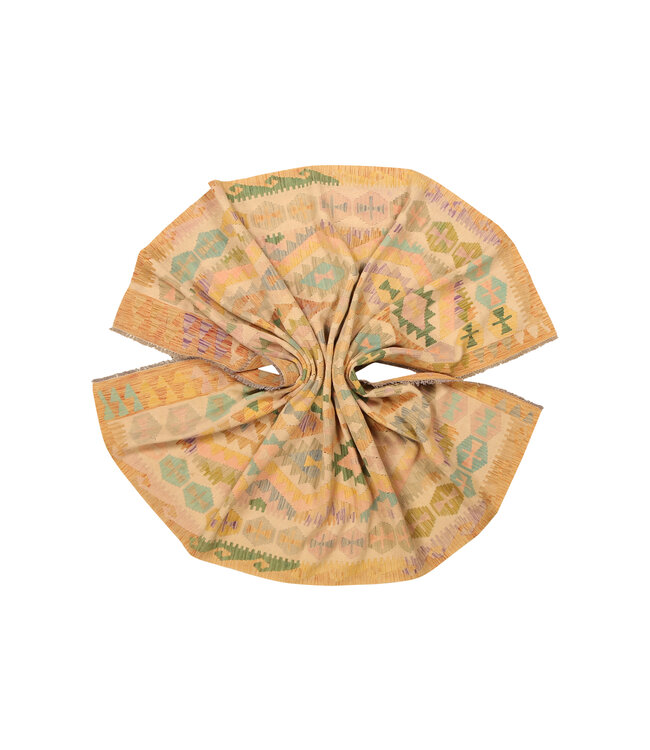 291x195cm Handgewebter Traditioneller Kelim Teppich Woll