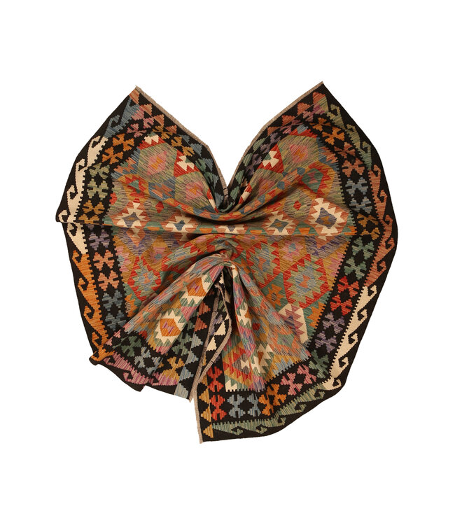 300x205cm Handgewebter Traditioneller Kelim Teppich Woll