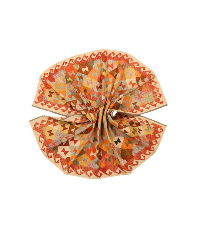 300x201cm Handwoven Traditional Kelim Area Rug Wool Carpet