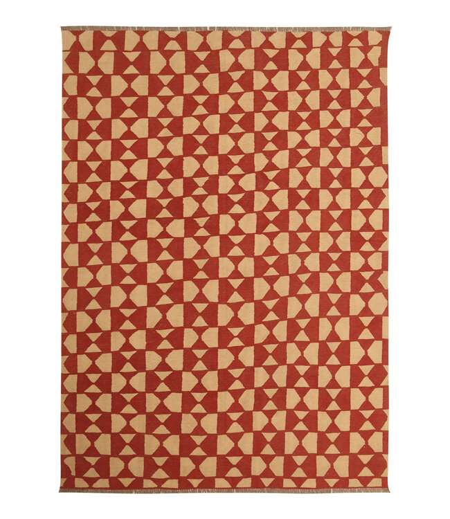 296x214cm Handwoven Traditional Kelim Area Rug Wool Carpet