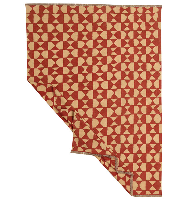 296x214cm Handgewebter Traditioneller Kelim Teppich Woll