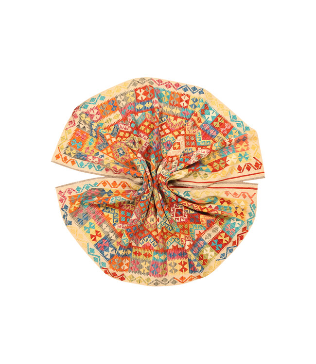 300x204cm Handgewebter Traditioneller Kelim Teppich Woll