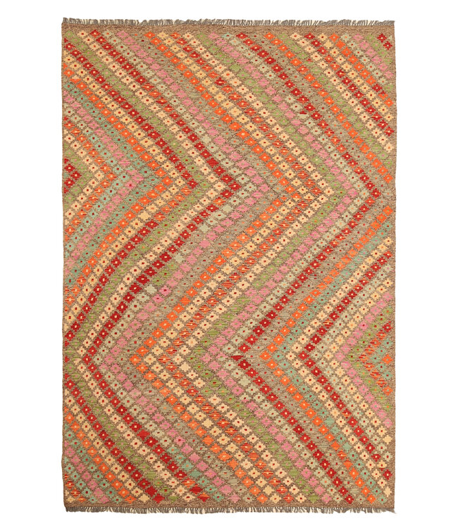 Kelimshop 295x200cm Handgeweven Traditionele Kelim Vloerkleed Wol Tapijt