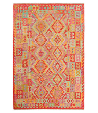 Kelimshop 298x201cm Handgewebter Traditioneller Kelim Teppich Woll