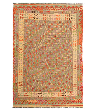 Kelimshop 295x200cm Handgeweven Traditionele Kelim Vloerkleed Wol Tapijt Kelimshop 295x200cm Handgeweven Traditionele Kelim Vloerkleed Wol Tapijt