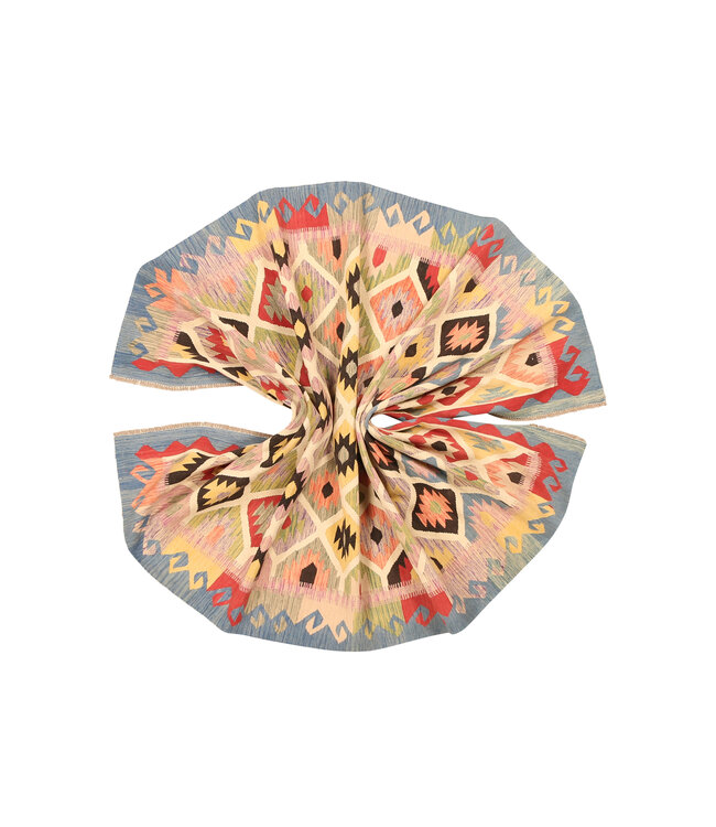 309x200cm Afghaans oosters wollen tapijt handgemaakt Kelim-kleed