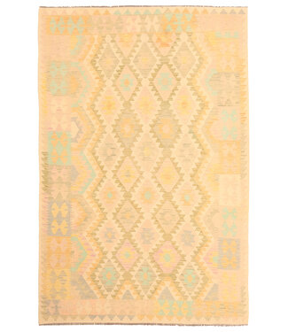 Kelimshop 293x192cm Afghaans oosters wollen tapijt handgemaakt Kelim-kleed Kelimshop 293x192cm Afghaans oosters wollen tapijt handgemaakt Kelim-kleed