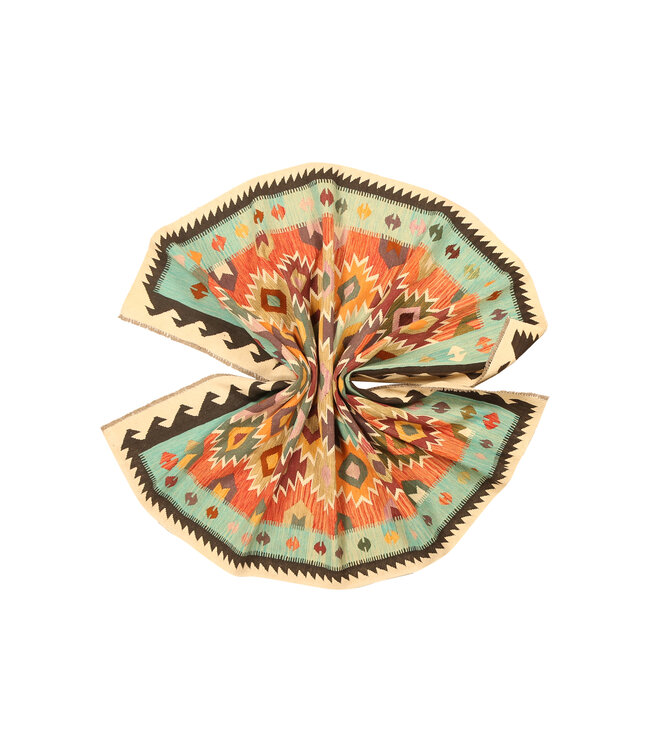 286x196cm Afghaans oosters wollen tapijt handgemaakt Kelim-kleed