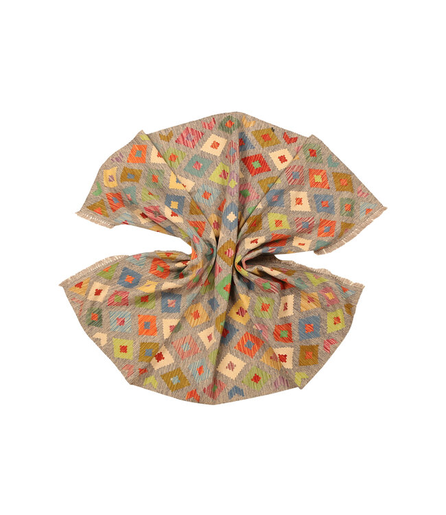 299x199cm Afghaans oosters wollen tapijt handgemaakt Kelim-kleed