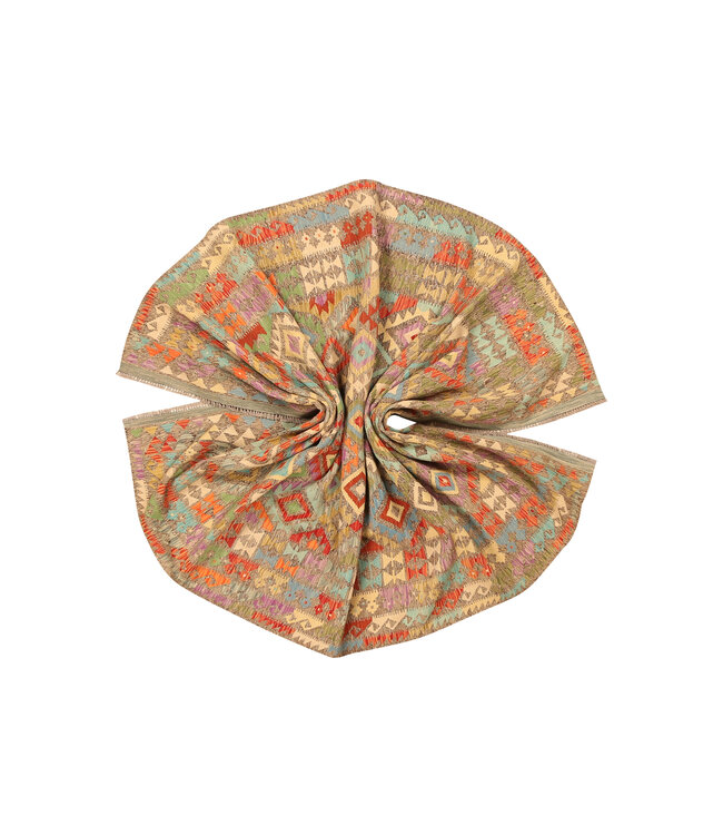 295x201cm  Afghanischer orientalischer Wollteppich handgefertigter Kelim-Teppich