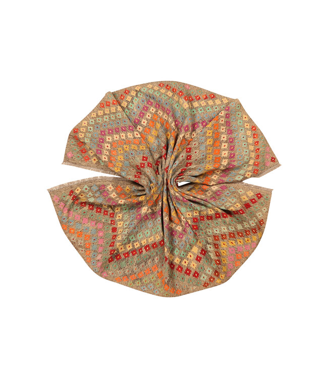 305x202cm Afghan Oriental wool carpet Handmade Kelim Rug