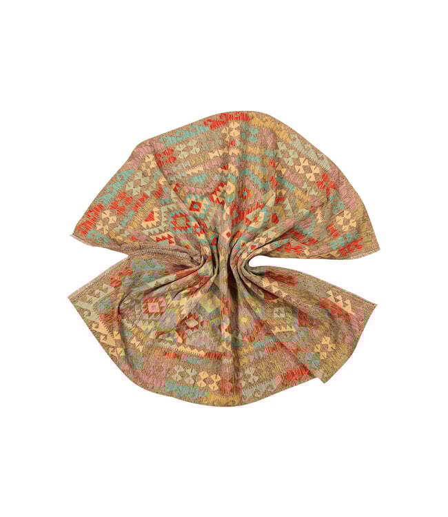 296x210cm  Afghaans oosters wollen tapijt handgemaakt Kelim-kleed