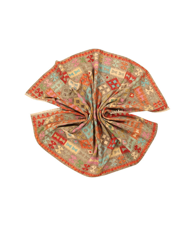 298x198cm Afghaans oosters wollen tapijt handgemaakt Kelim-kleed