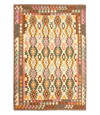 Kelimshop 305x210cm Afghanischer orientalischer Wollteppich handgefertigter Kelim-Teppich Kelimshop 305x210cm Afghanischer orientalischer Wollteppich handgefertigter Kelim-Teppich