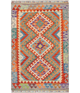 Kelimshop 156x102 Afghanischer orientalischer Wollteppich handgefertigter Kelim-Teppich Kelimshop 156x102 Afghanischer orientalischer Wollteppich handgefertigter Kelim-Teppich