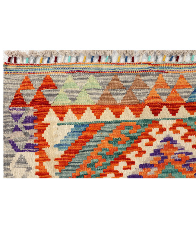 156x102 Afghanischer orientalischer Wollteppich handgefertigter Kelim-Teppich