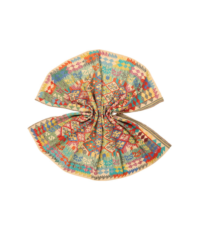 293x218cm Afghaans oosters wollen tapijt handgemaakt Kelim-kleed