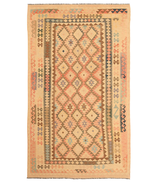 309x178cm Afghan Oriental wool carpet Handmade Kelim Rug