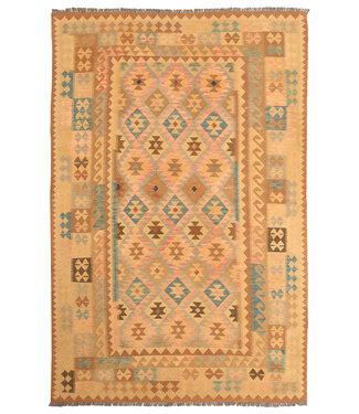 Kelimshop 308x192cm Afghanischer orientalischer Wollteppich handgefertigter Kelim-Teppich Kelimshop 308x192cm Afghanischer orientalischer Wollteppich handgefertigter Kelim-Teppich