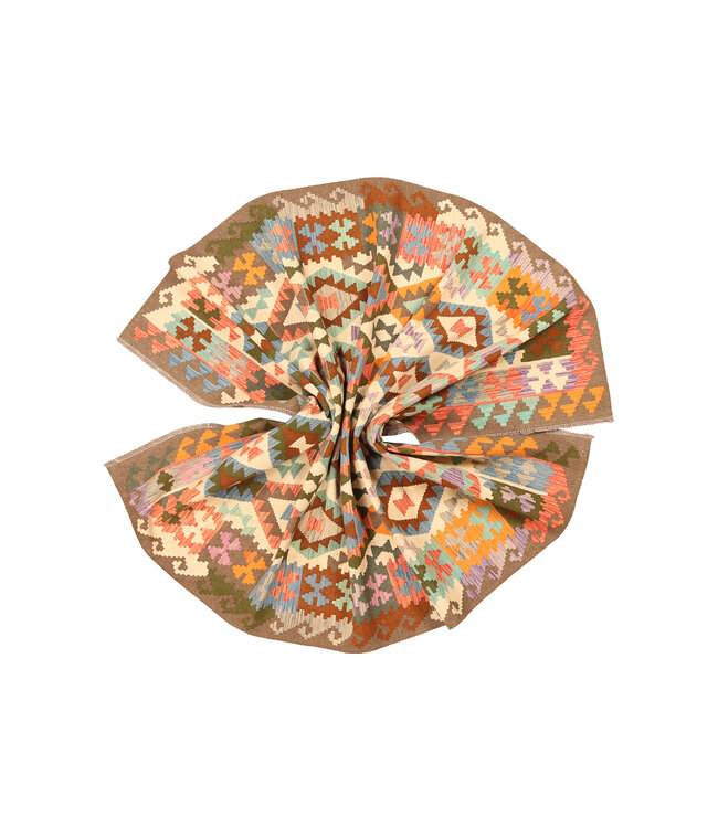 300x198cm Afghanischer orientalischer Wollteppich handgefertigter Kelim-Teppich