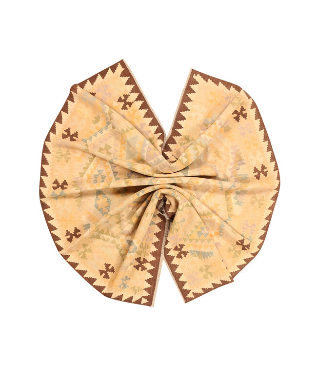 291x203cm Afghanischer orientalischer Wollteppich handgefertigter Kelim-Teppich