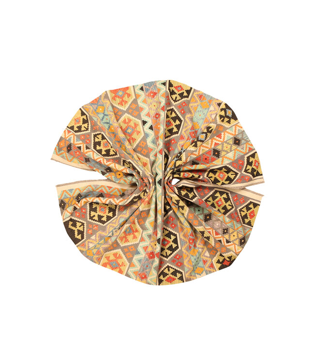 296x197cm Afghanischer orientalischer Wollteppich handgefertigter Kelim-Teppich