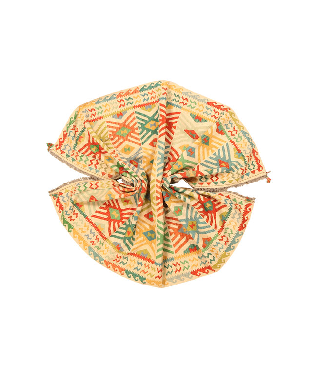 294x206cm Afghan Oriental wool carpet Handmade Kelim Rug