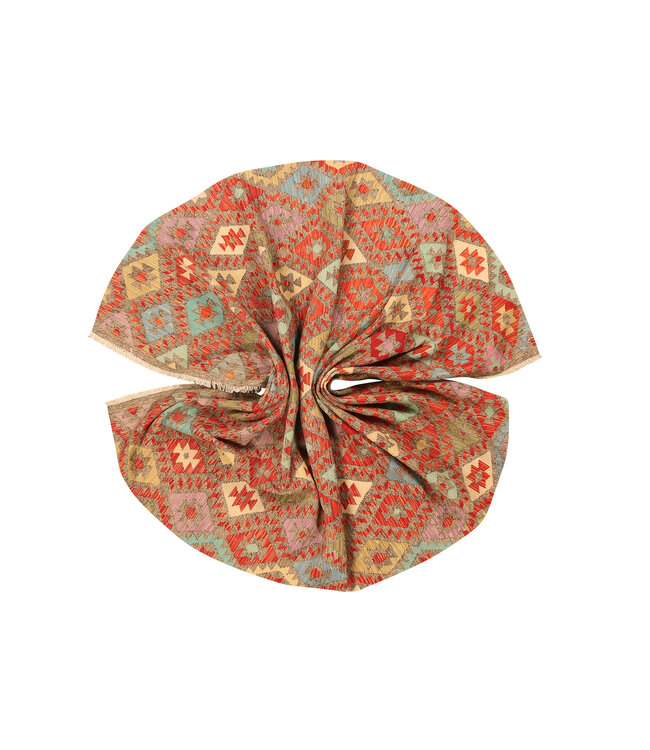 301x210cm Afghanischer orientalischer Wollteppich handgefertigter Kelim-Teppich