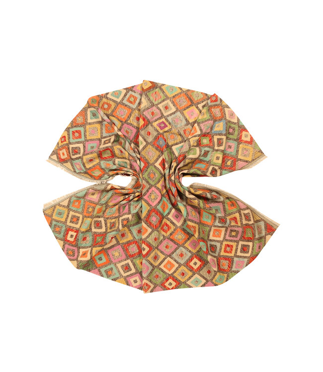 299x199cm Afghaans oosters wollen tapijt handgemaakt Kelim-kleed