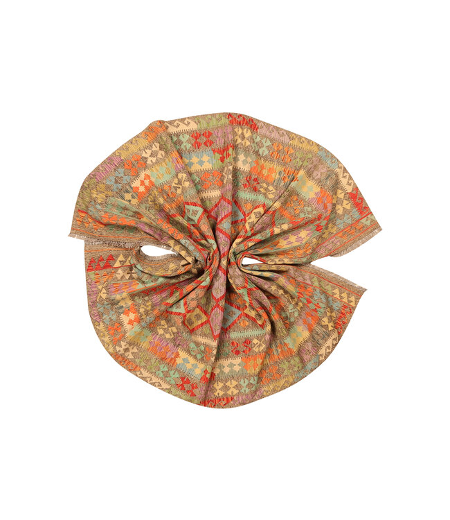 298x208cm  Afghanischer orientalischer Wollteppich handgefertigter Kelim-Teppich