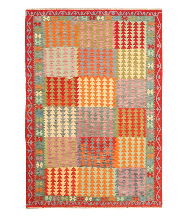 Kelimshop 301x206cm Afghan Oriental wool carpet Handmade Kelim Rug