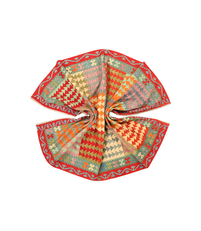 301x206cm Afghan Oriental wool carpet Handmade Kelim Rug