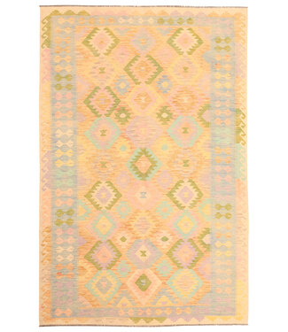 Kelimshop 307x196cm Afghanischer orientalischer Wollteppich handgefertigter Kelim-Teppich Kelimshop 307x196cm Afghanischer orientalischer Wollteppich handgefertigter Kelim-Teppich