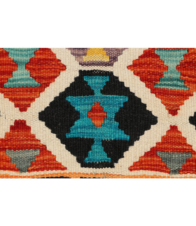 189x129 Afghan Oriental wool carpet Handmade Kelim Rug