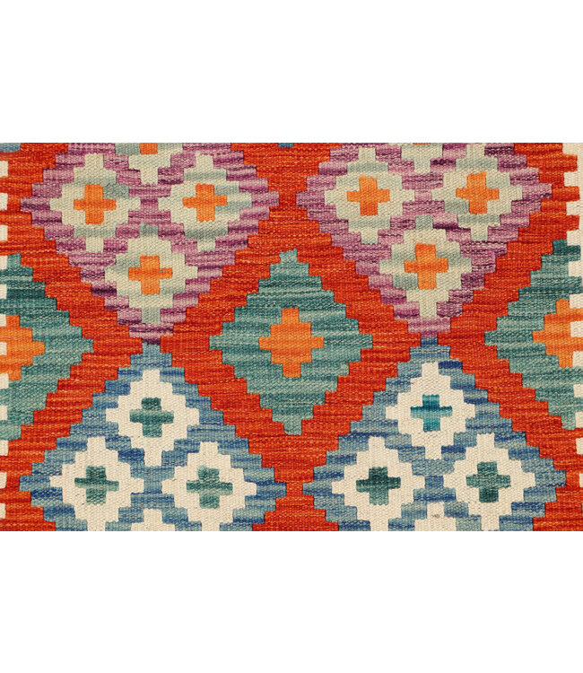 244x79 Afghan Oriental wool carpet Handmade Kelim Rug