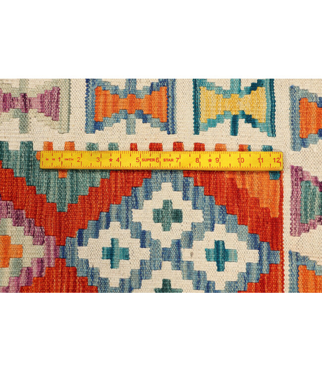 244x79 Afghan Oriental wool carpet Handmade Kelim Rug