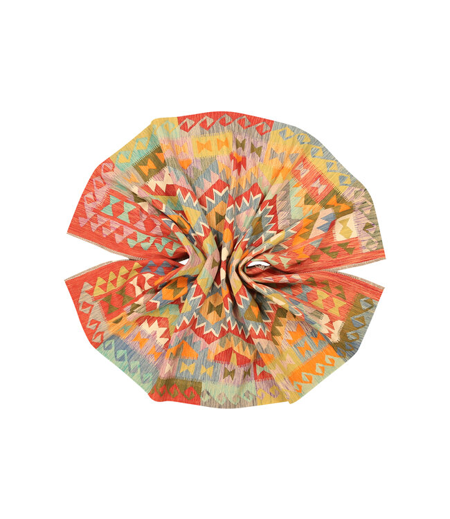 307x200cm Afghaans oosters wollen tapijt handgemaakt Kelim-kleed