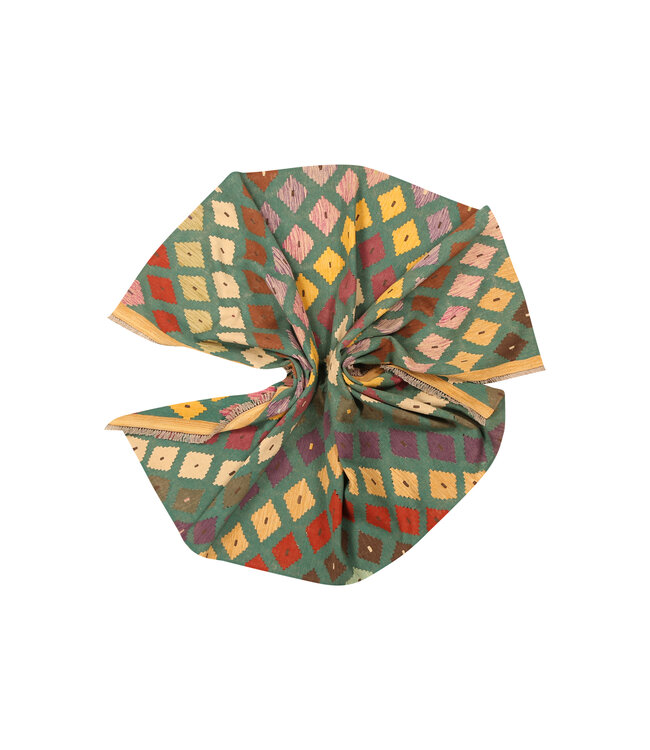 297x201cm Afghan Oriental wool carpet Handmade Kelim Rug