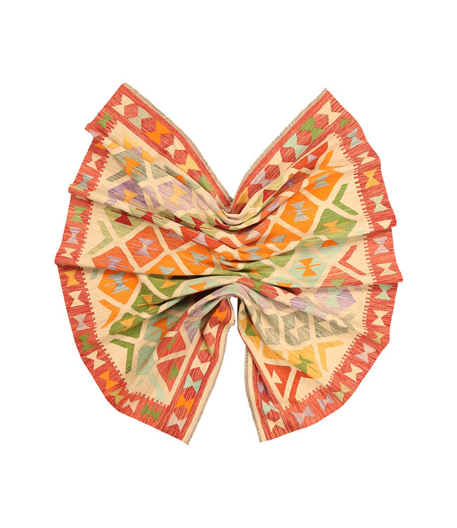 300x200cm Afghaans oosters wollen tapijt handgemaakt Kelim-kleed