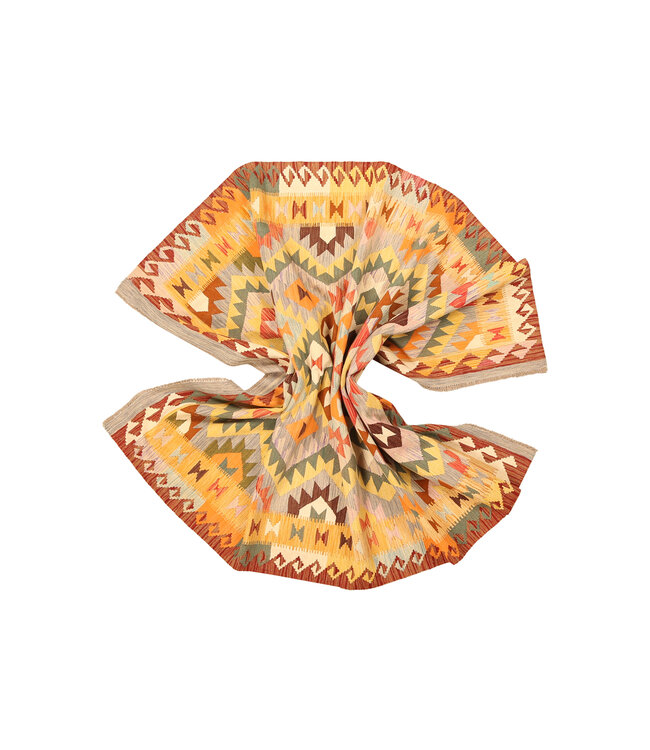 298x202cm Afghaans oosters wollen tapijt handgemaakt Kelim-kleed