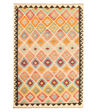 Kelimshop 300x200cm Afghanischer orientalischer Wollteppich handgefertigter Kelim-Teppich Kelimshop 300x200cm Afghanischer orientalischer Wollteppich handgefertigter Kelim-Teppich
