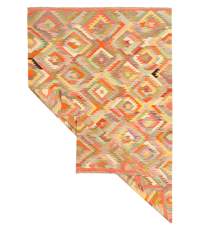 298x199cm  Afghan Oriental wool carpet Handmade Kelim Rug