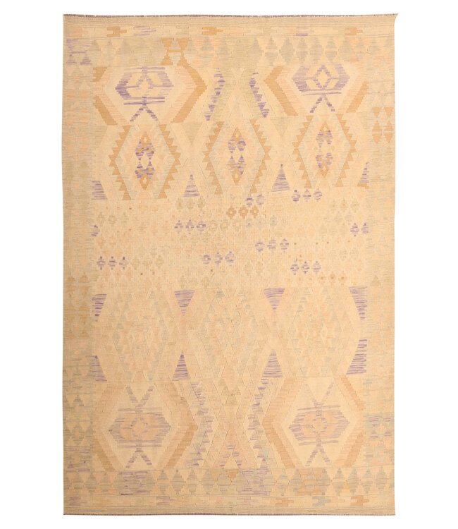 300x198cm Afghan Oriental wool carpet Handmade Kelim Rug