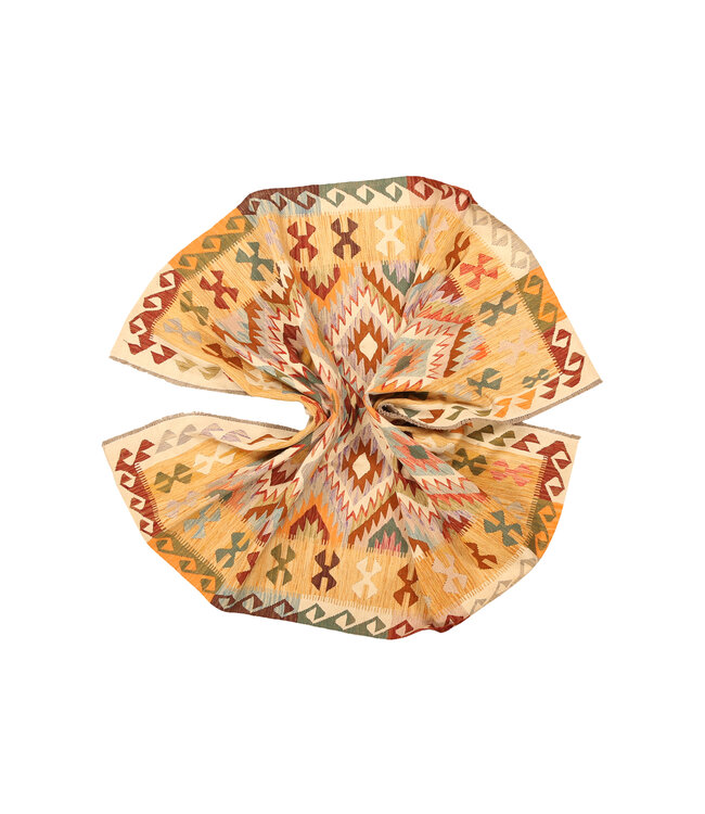 293x202cm Afghan Oriental wool carpet Handmade Kelim Rug